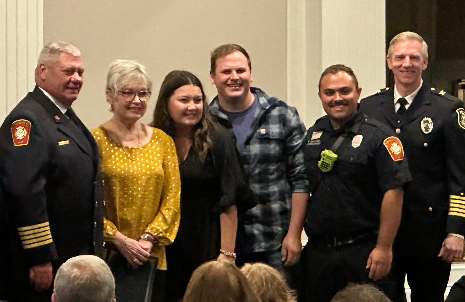 Friends board members recognized with department leaders
