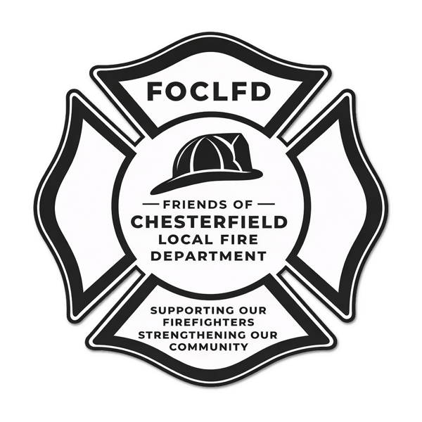 Friends of Chesterfield Local Fire Department logo: Supporting our firefighters, strengthening our community